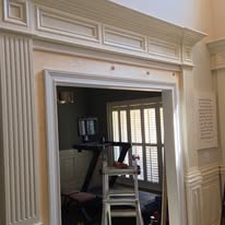 Decorative doorway casing & paneling