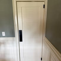 Custom door & wainscoting