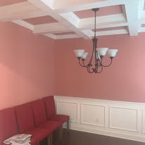 Dining room repaint with wainscoting