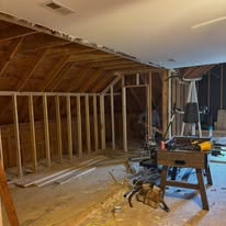 Bonus room framing build-out