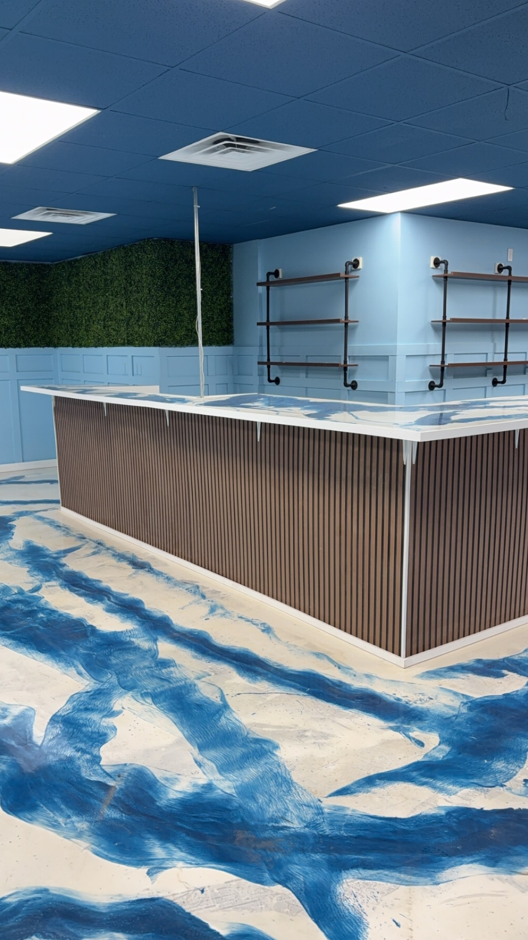 Commercial epoxy floor build-out