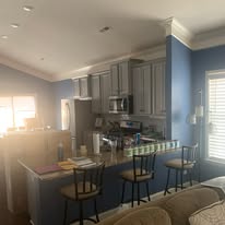Open-concept kitchen repaint
