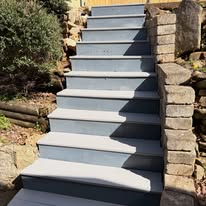 Backyard stairway rebuild