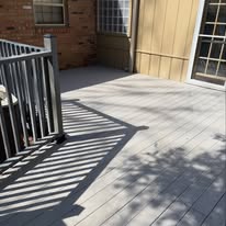 Rear deck refresh with railing