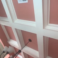 Dining room coffered ceiling build