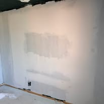 Wall skim coat & prime