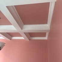 Coffered ceiling detail work