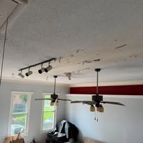 Living room refresh with ceiling fans